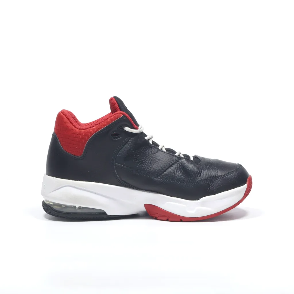 Air Jordan Max Aura 3 High-Top Sneakers Leather Black Color For Women