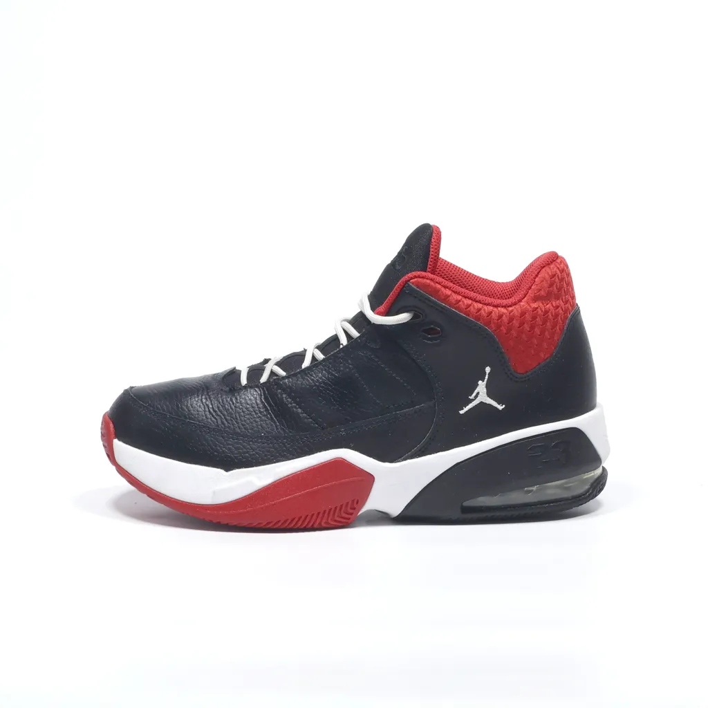 Air Jordan Max Aura 3 High-Top Sneakers Leather Black Color For Women