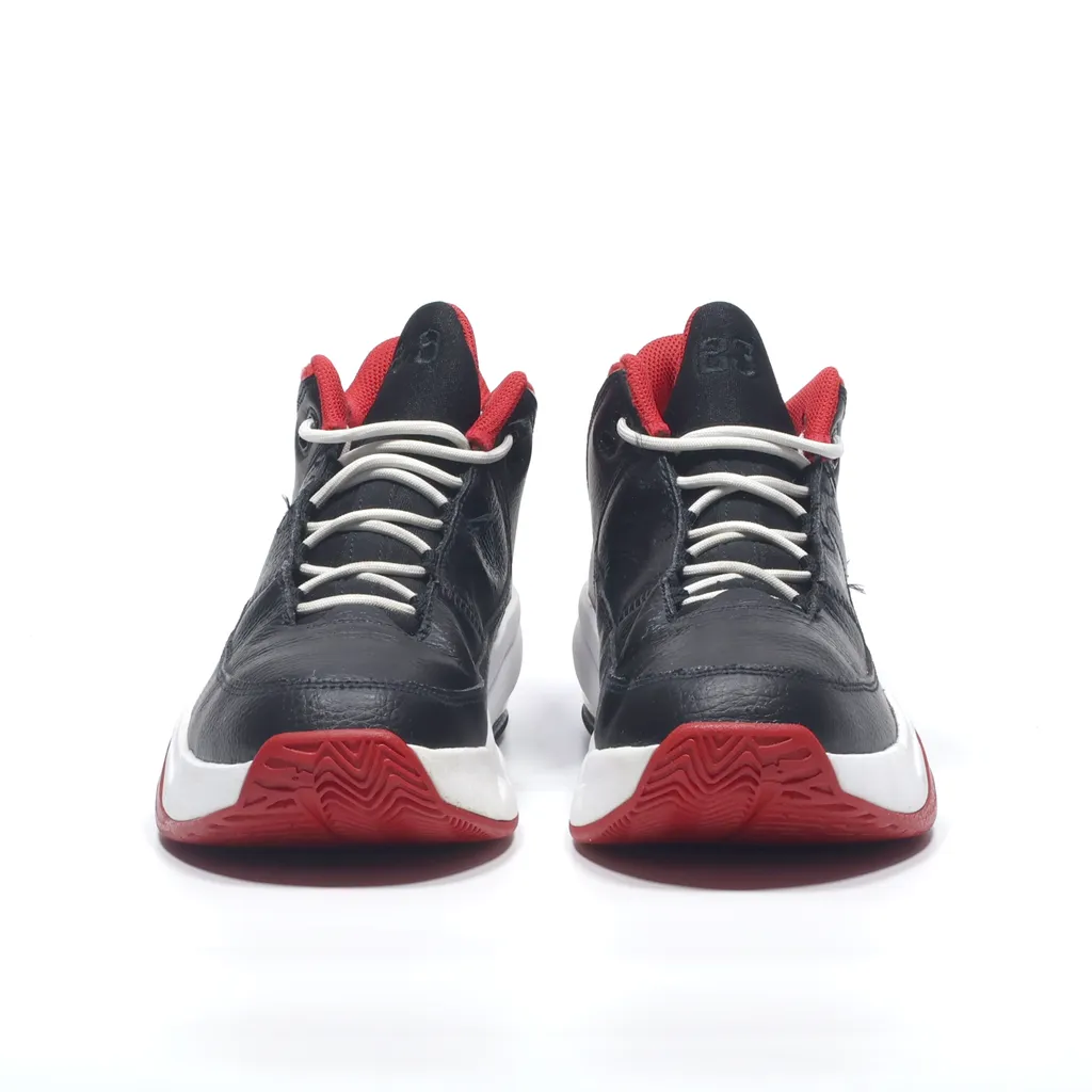 Air Jordan Max Aura 3 High-Top Sneakers Leather Black Color For Women