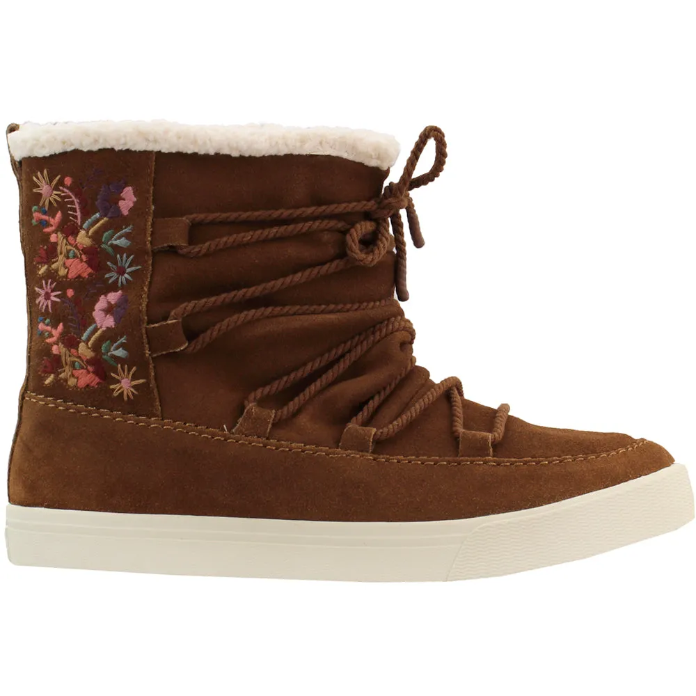 Alpine Floral Round Toe Winter Booties