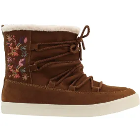 Alpine Floral Round Toe Winter Booties