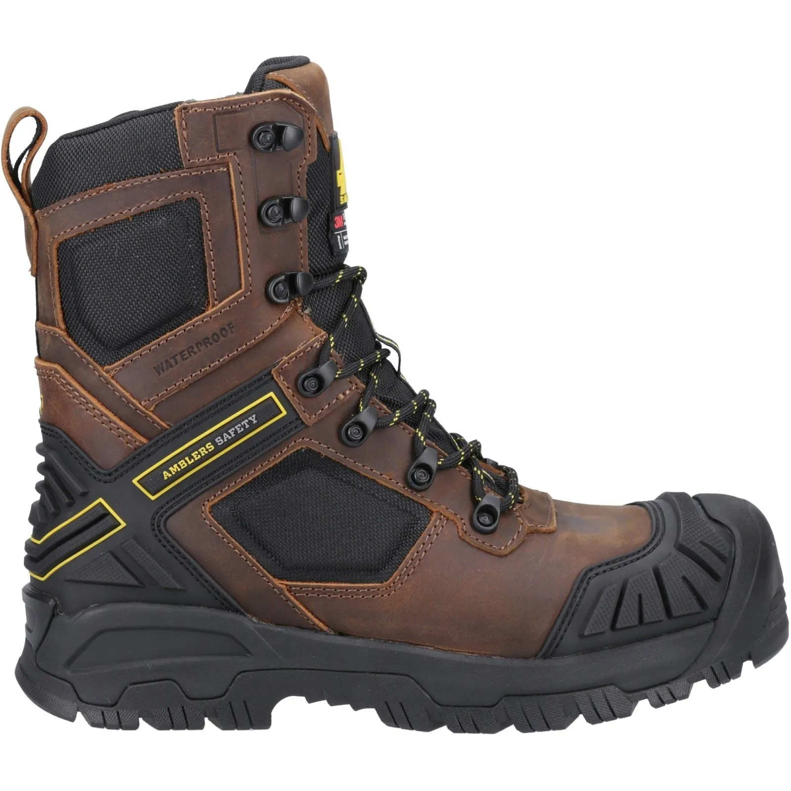 Amblers Men Boots - AS964C Detonate Safety Boot in Brown, 6-13