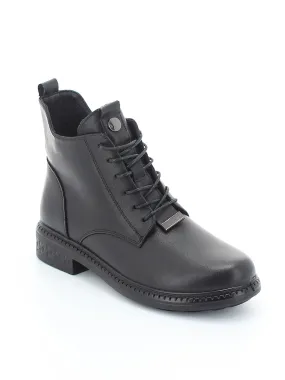 BONAVI 1R05-22 Zip Laced Ankle Boots