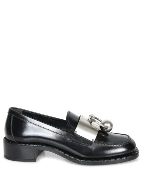 Brushed Black Loafers