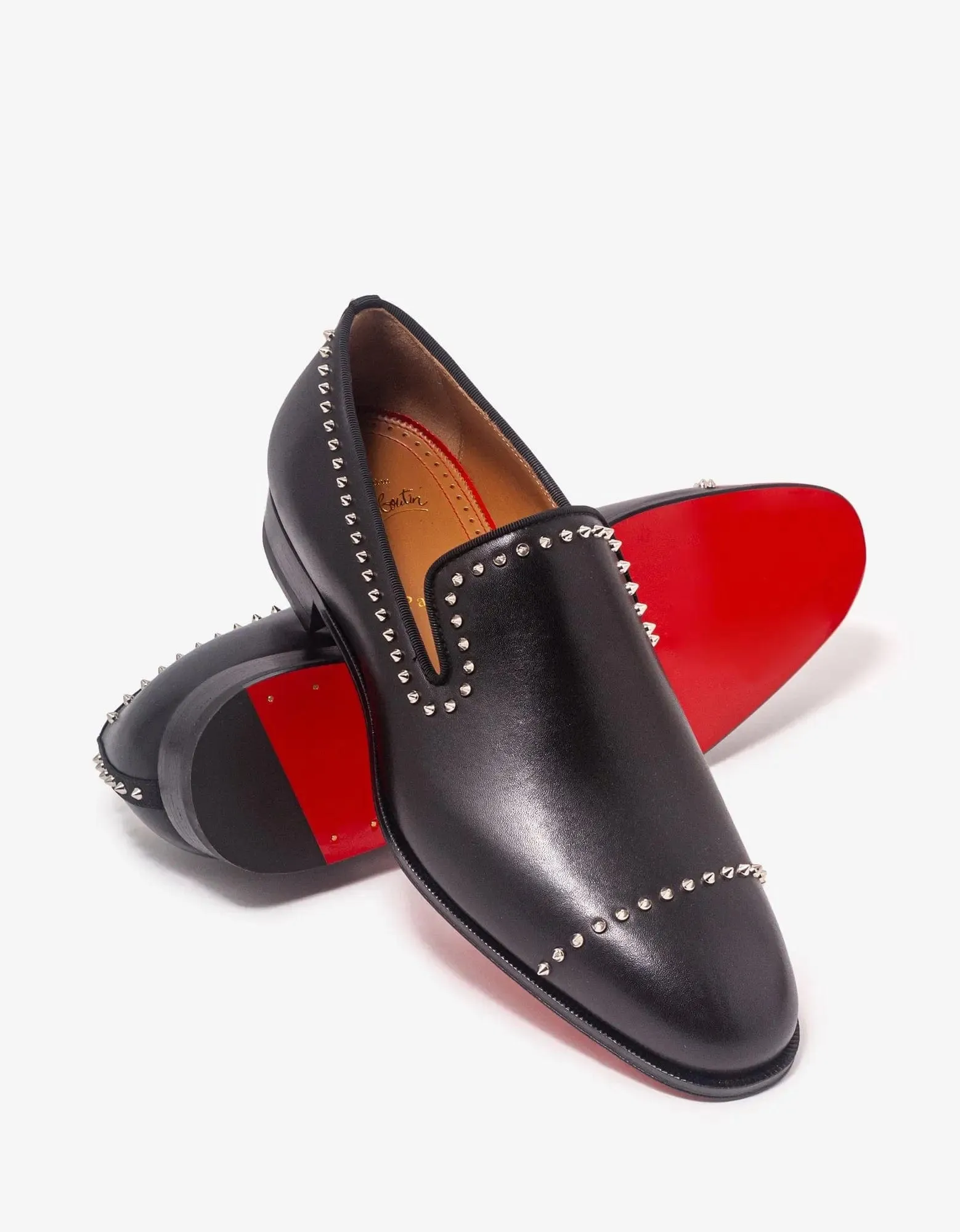 Christian Louboutin Dandy Cloo Flat Black Loafers