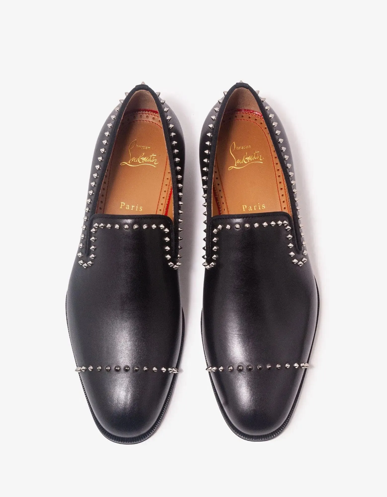 Christian Louboutin Dandy Cloo Flat Black Loafers