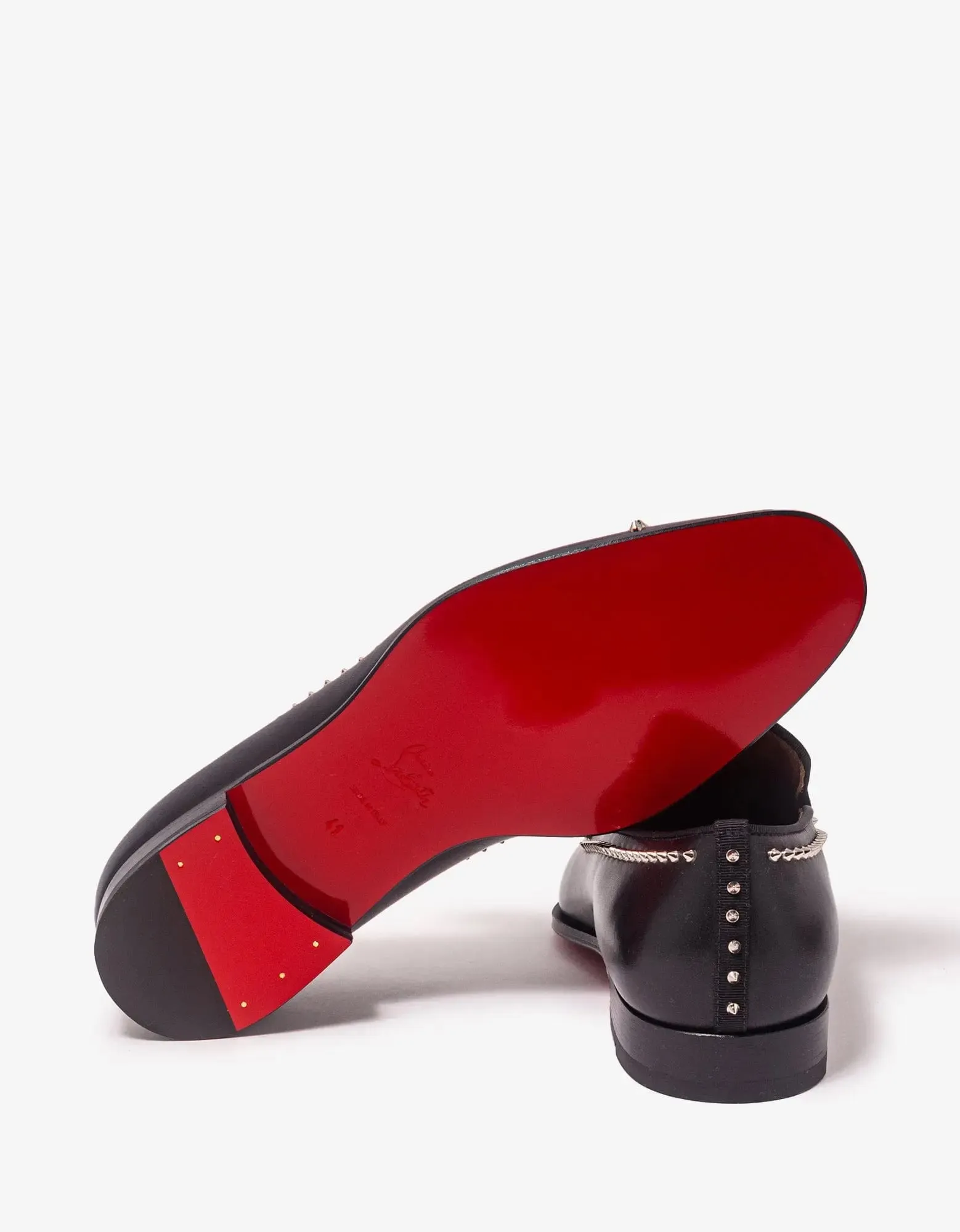 Christian Louboutin Dandy Cloo Flat Black Loafers