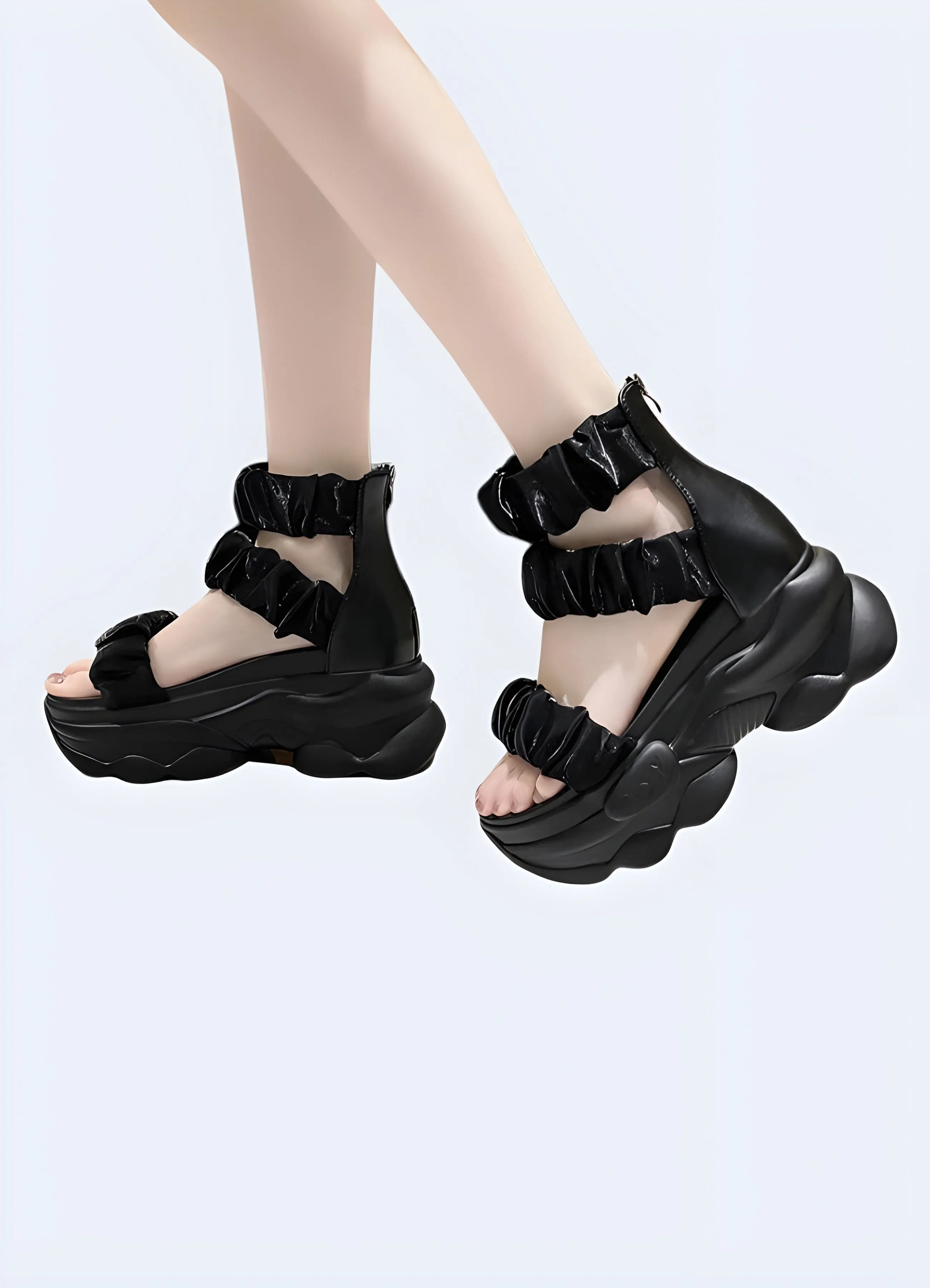 Chunky Black Sandal