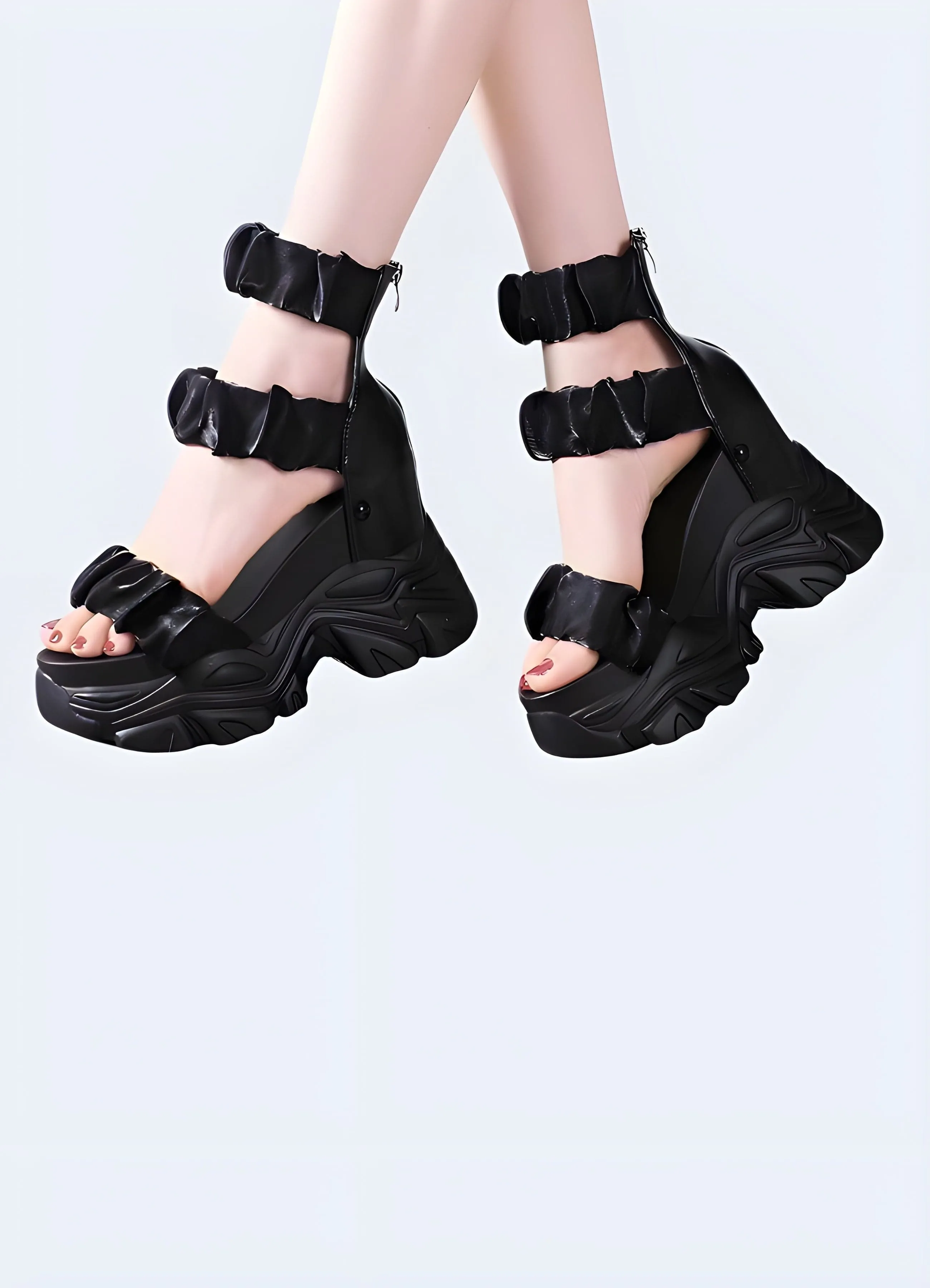 Chunky Black Sandal