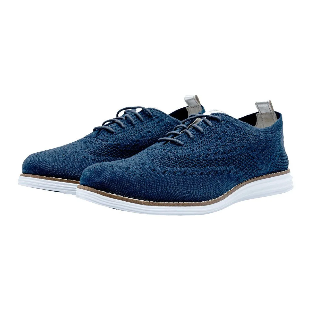 Cole Haan Cole Haan Originalgrand Wingtip Oxford Low-Top Sneakers Fabric Blue Colour For Men