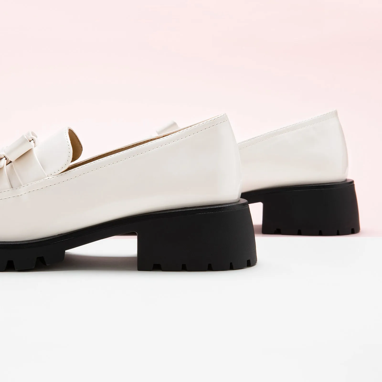 Double Bow Platform Loafers (Monica)