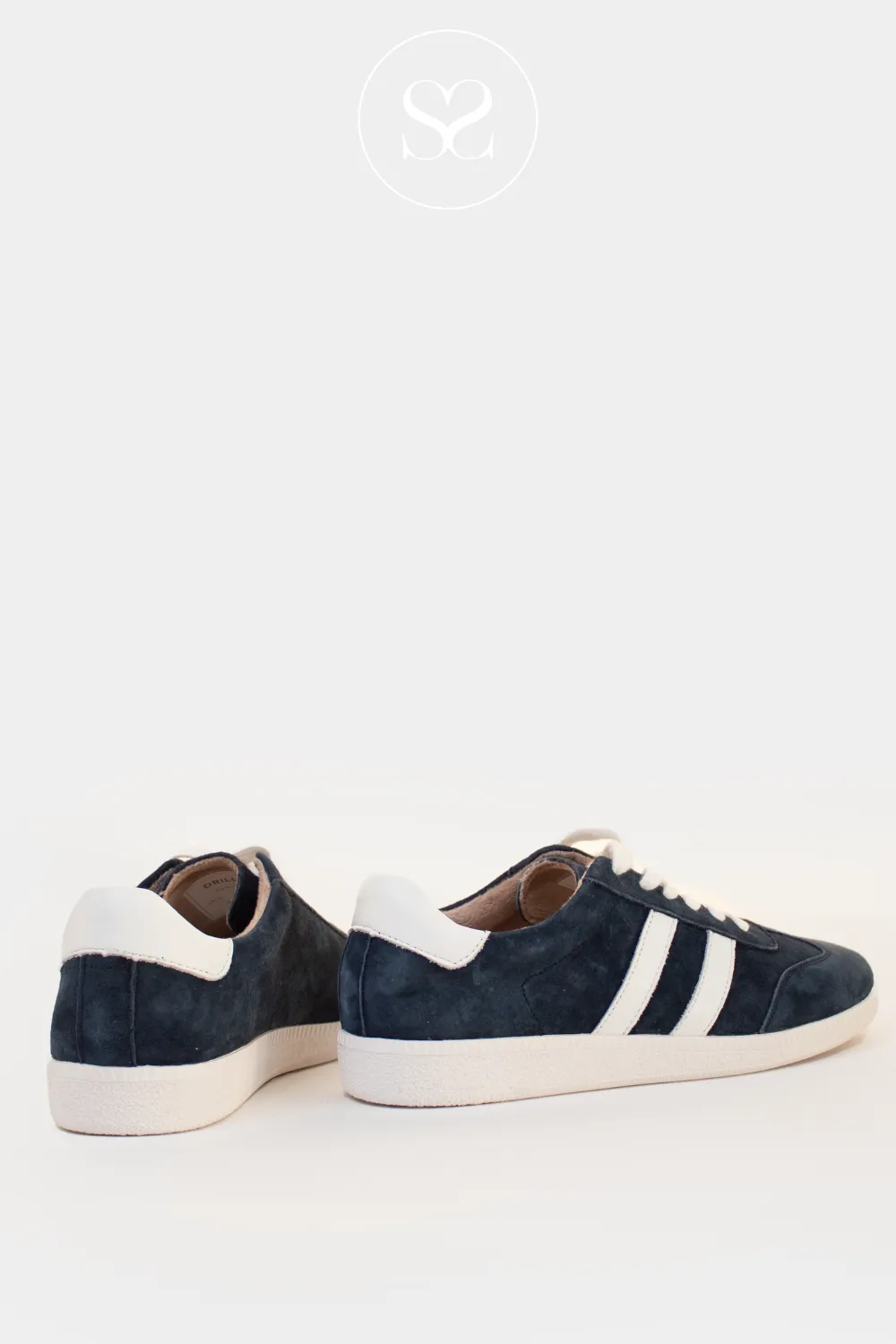 DRILLEYS FIFTY THREE NAVY/WHITE LOW PROFILE TRAINERS