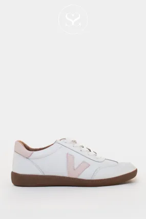 DRILLEYS SEVENTY WHITE/NUDE LOW PROFILE TRAINERS