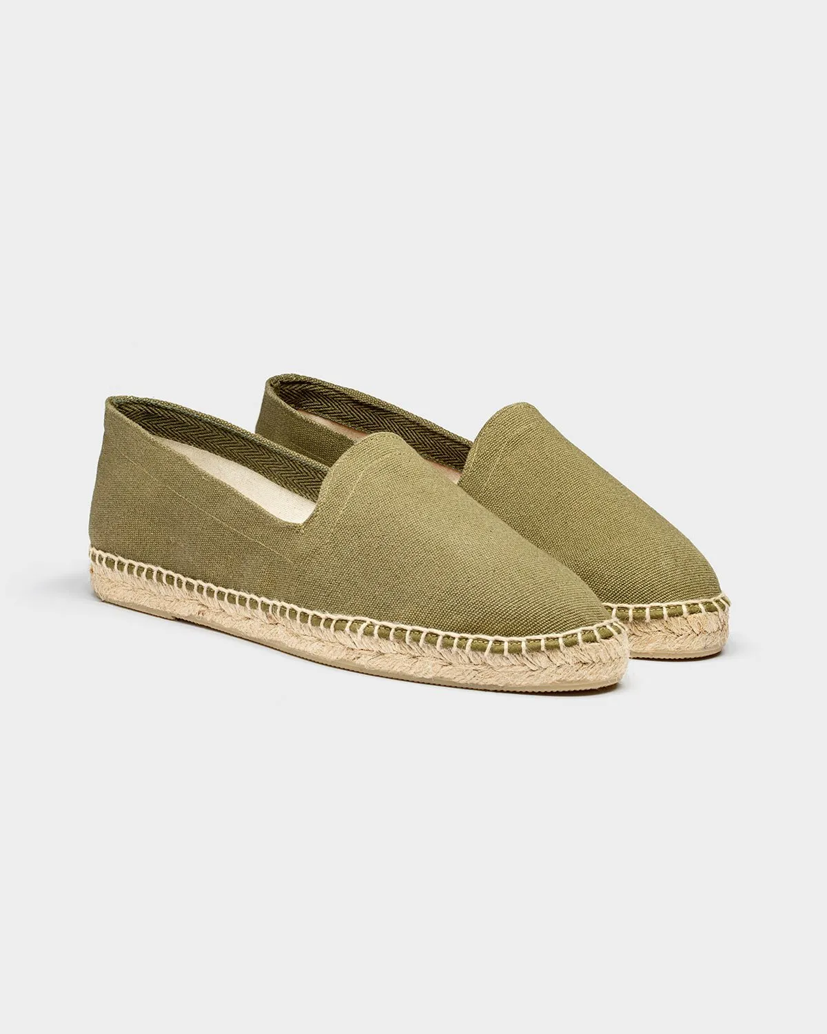 Espadrilles Green Canvas