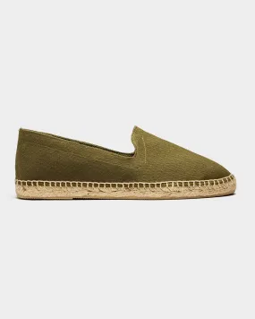 Espadrilles Green Canvas