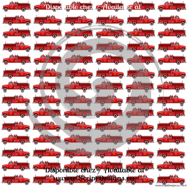 Fire - Patterned Adhesive Vinyl  (10 Different designs available)