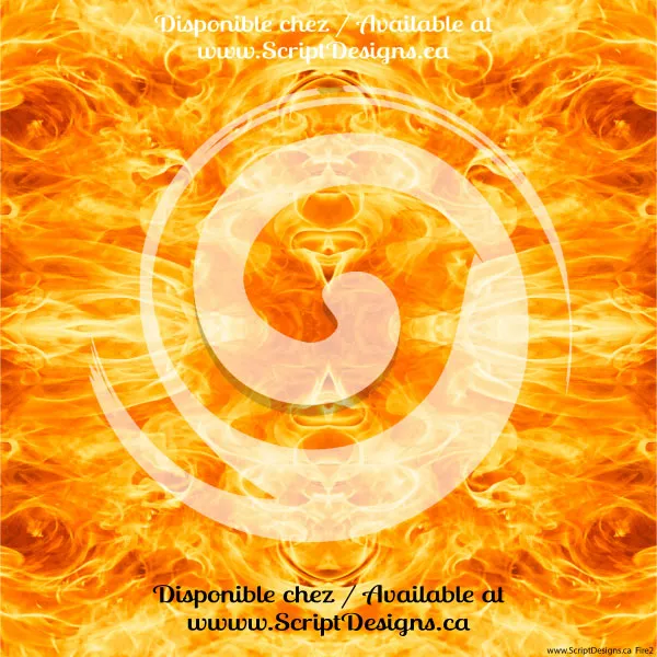 Fire - Patterned Adhesive Vinyl  (10 Different designs available)