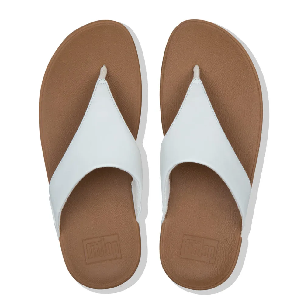 Fitflop I88-024 Lulu Ladies White Leather Toe Post Sandals