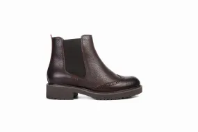FOOT FEDERATION CHELSEA WINGTIP WOMEN'S BOOT BROWN