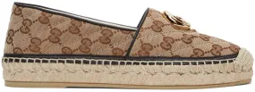 Gucci Beige Canvas GG Espadrilles