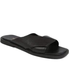 Hazelle Flat Mule Sandals - HAZELLE / 325 227