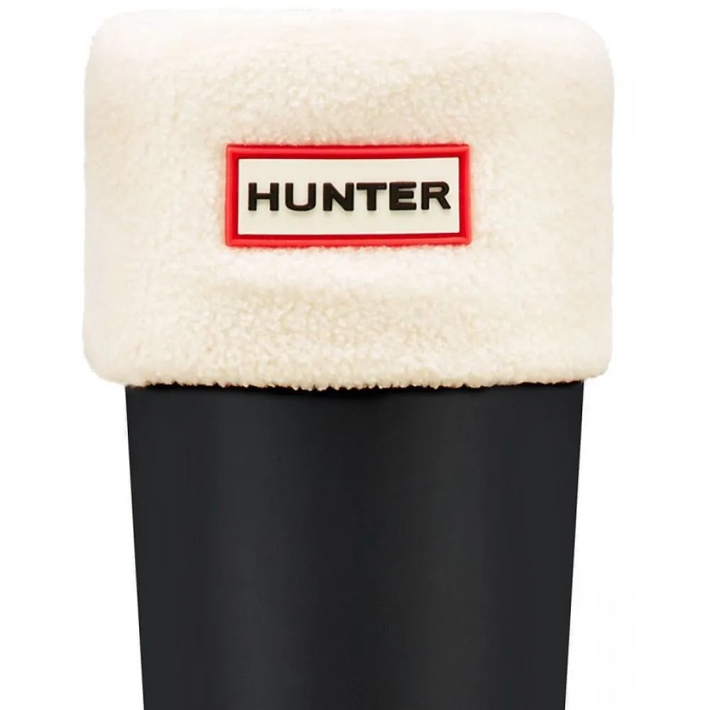 Hunter Fleece Welly Socks in Cream
