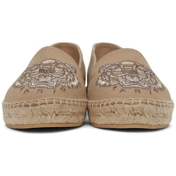 Kenzo Beige Classic Tiger Espadrilles