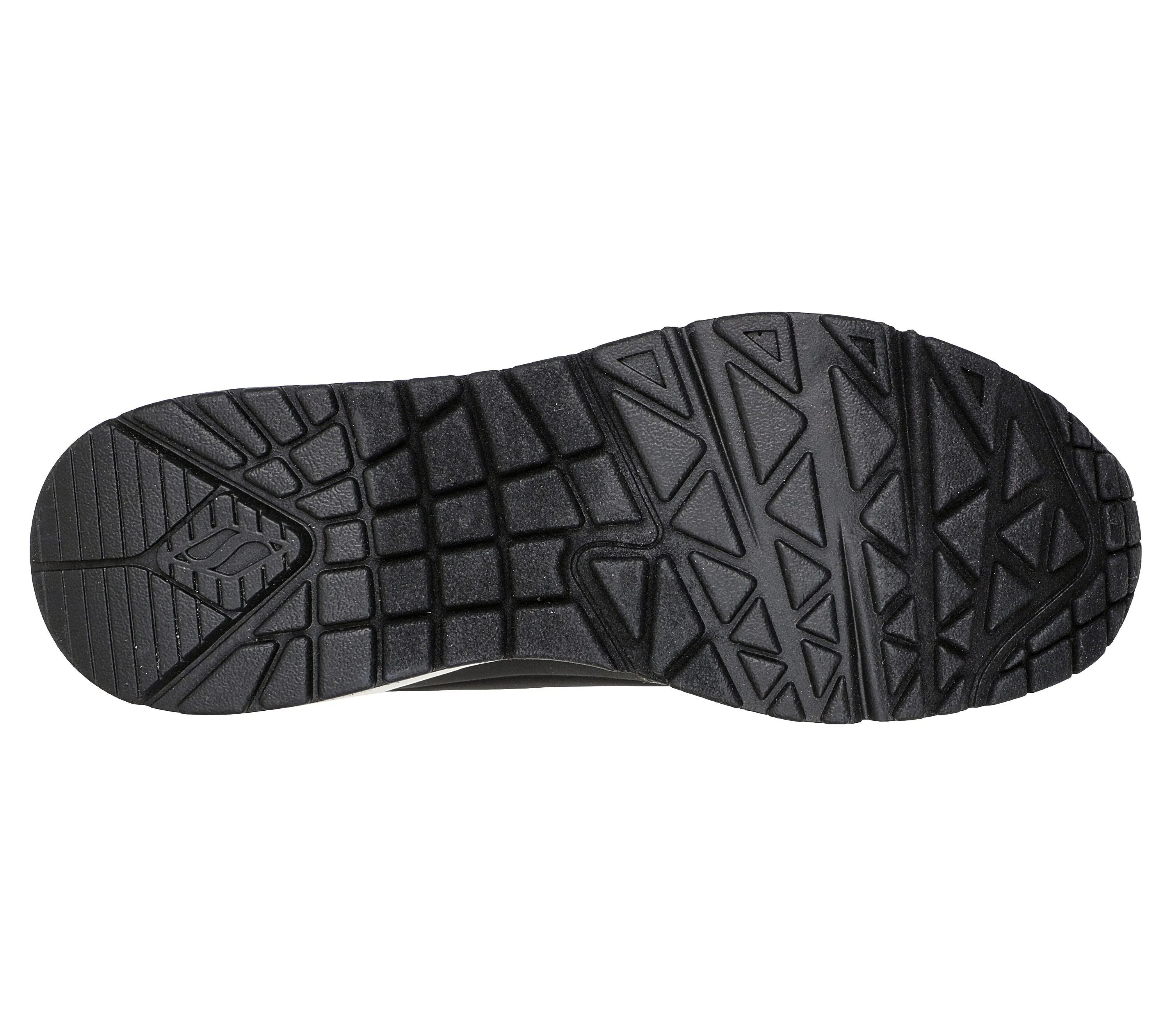 Ladies Skecher Trainers Black Uno 2 Shimmer Away 155196 BLK