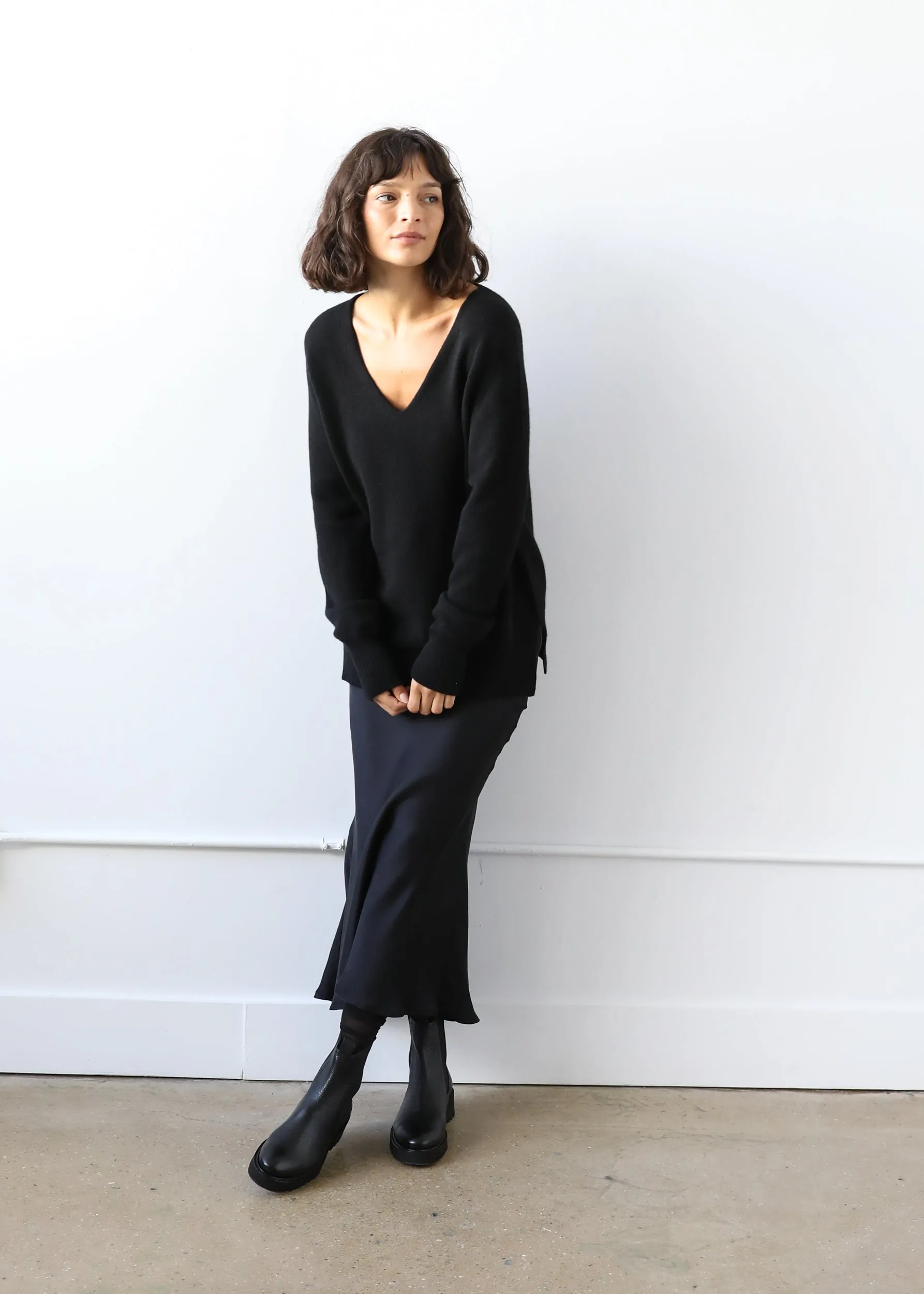 Marta Chelsea Boot in Black Leather