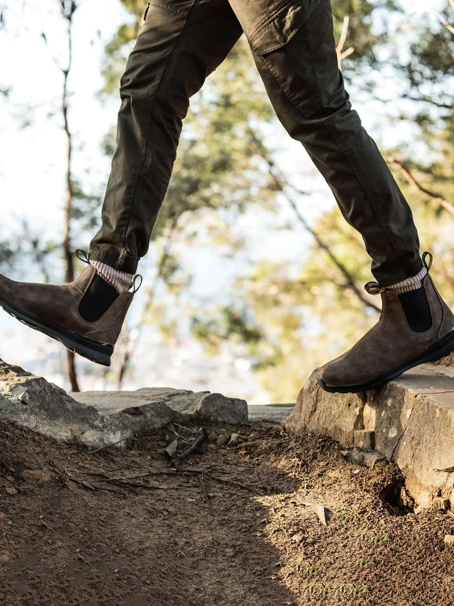 MENS BLUNDSTONE NEW ACTIVE - RUSTIC BROWN/BRUN