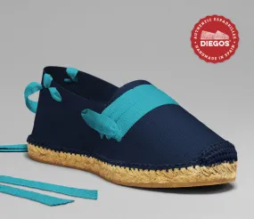 Navy blue basque espadrilles