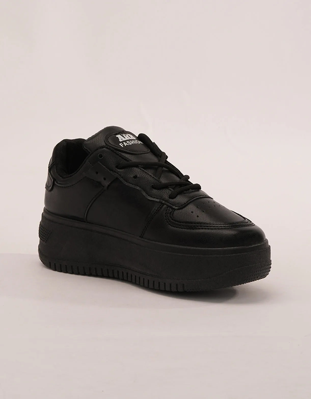 Noir Essence Platform Sneakers