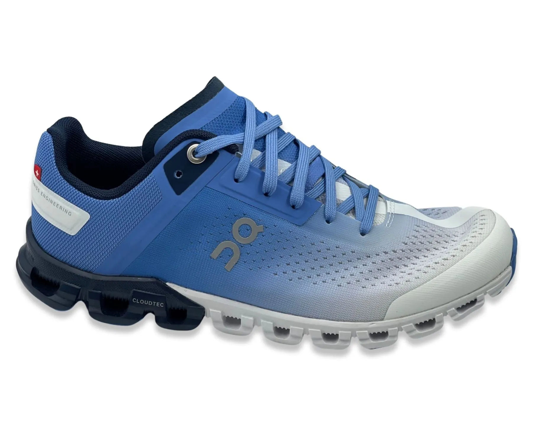 On Cloudflow Sneakers In Marina Blue & White For Women's