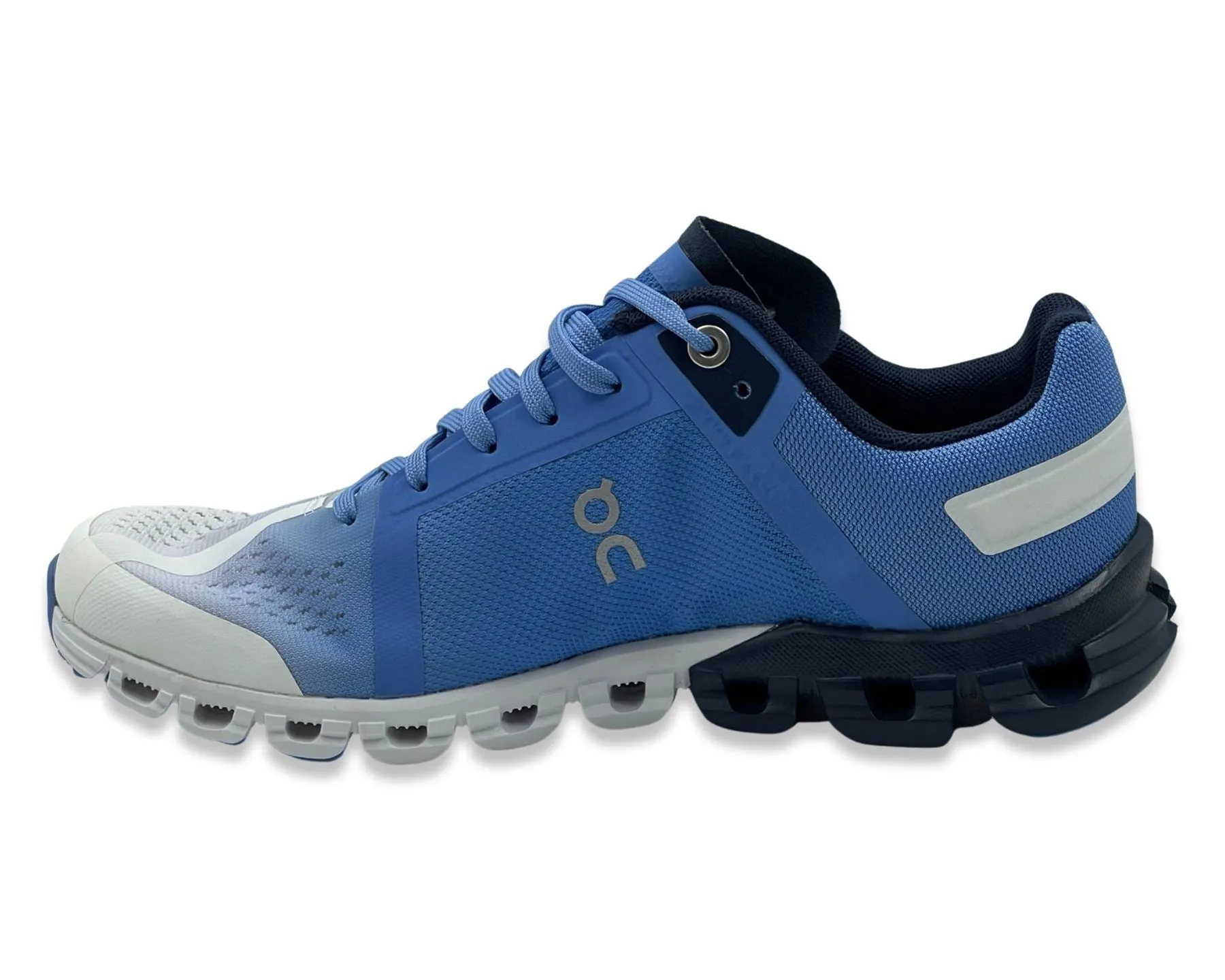 On Cloudflow Sneakers In Marina Blue & White For Women's