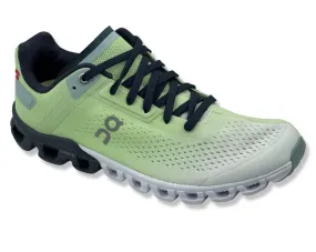 On Cloudflow Sneakers In Meadow Green & White For Men's