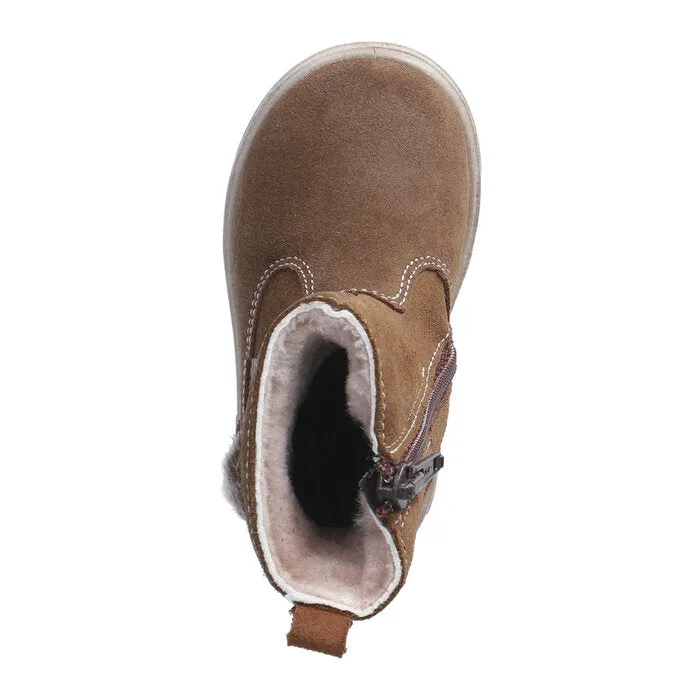 Ricosta Cosima Brown Suede Waterproof Boot Squirrel Motif