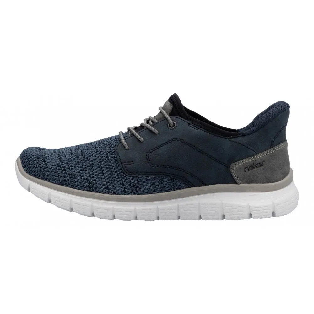 Rieker B6658-14 Blue Black Mens Ready2Go Slip On Shoes