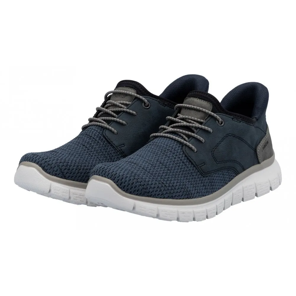 Rieker B6658-14 Blue Black Mens Ready2Go Slip On Shoes