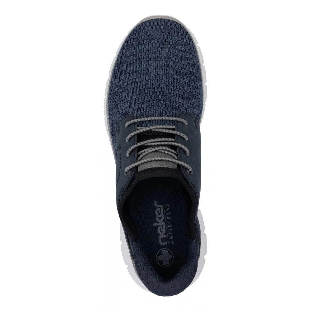 Rieker B6658-14 Blue Black Mens Ready2Go Slip On Shoes