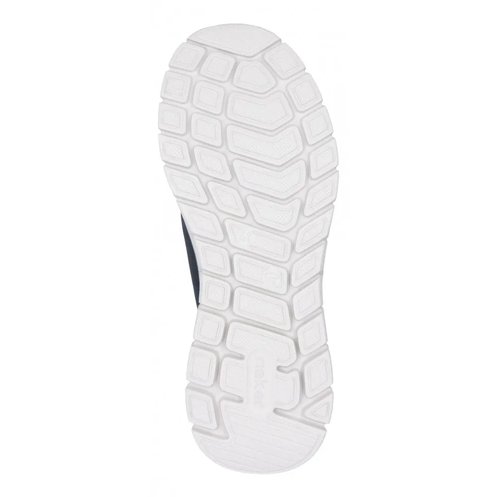 Rieker B6658-14 Blue Black Mens Ready2Go Slip On Shoes