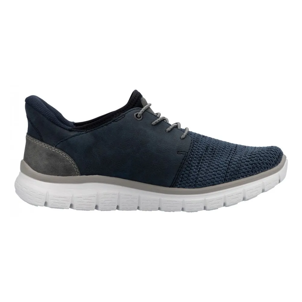 Rieker B6658-14 Blue Black Mens Ready2Go Slip On Shoes