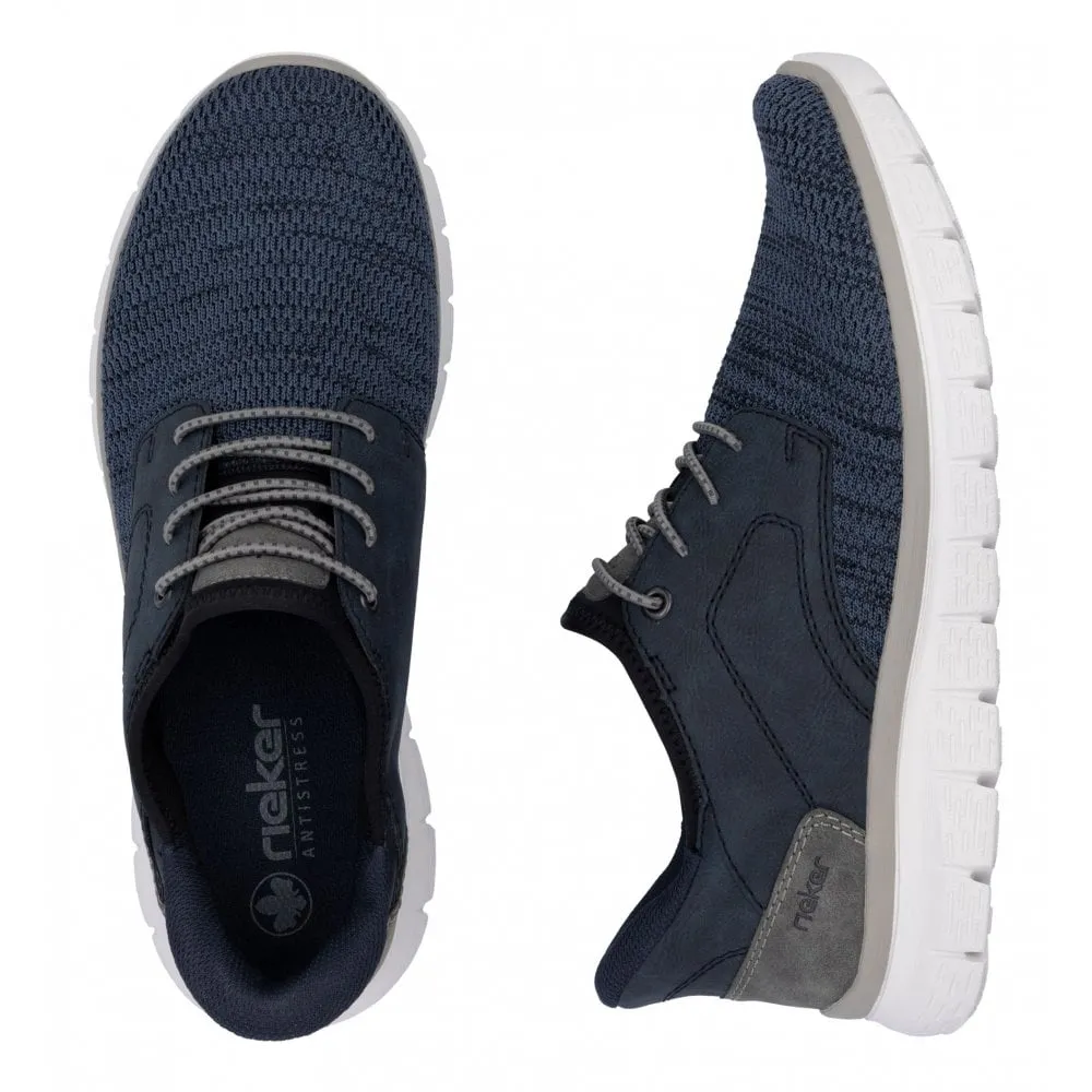 Rieker B6658-14 Blue Black Mens Ready2Go Slip On Shoes