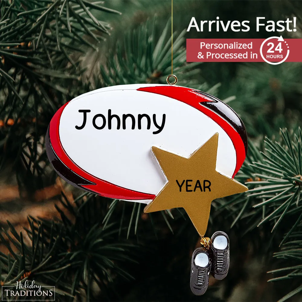 Rugby Personalized Ornament