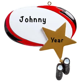 Rugby Personalized Ornament