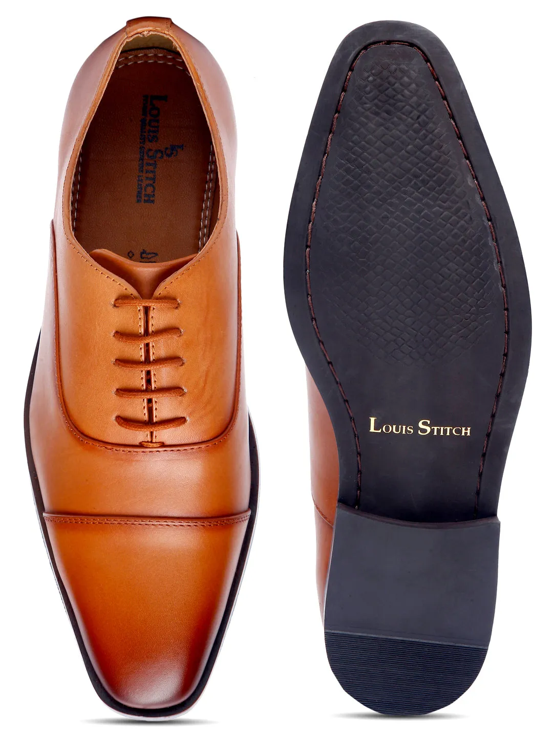 Russet Tan Handmade Premium Italian Leather Oxfords