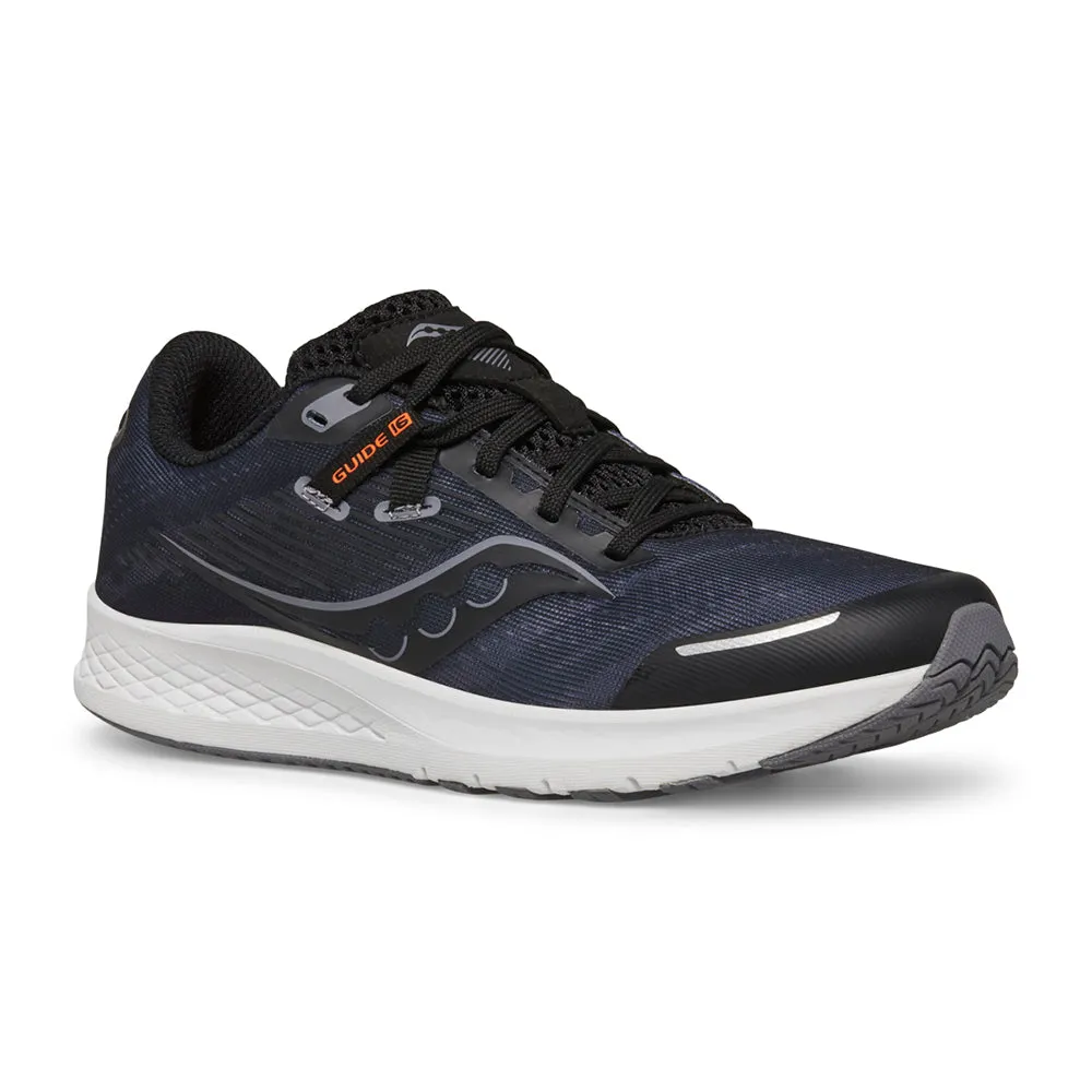 Saucony Guide 16 | Black/White Youth Laces Sneakers