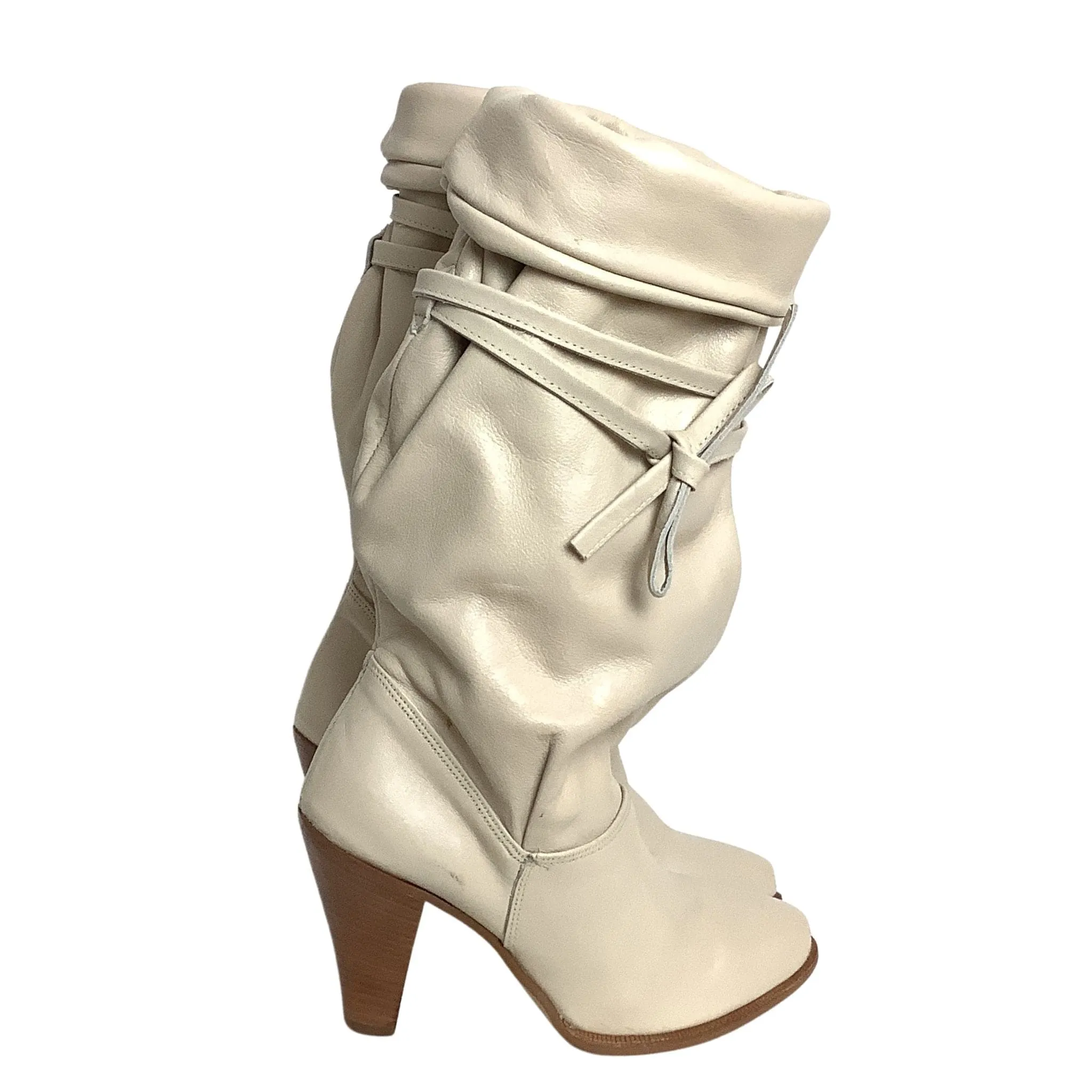 Slouchy Leather Boots