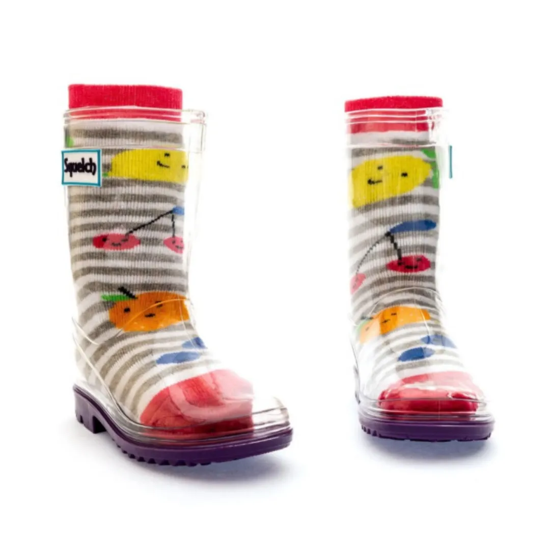 Squelch Minis Socks Fruits Age 3-6