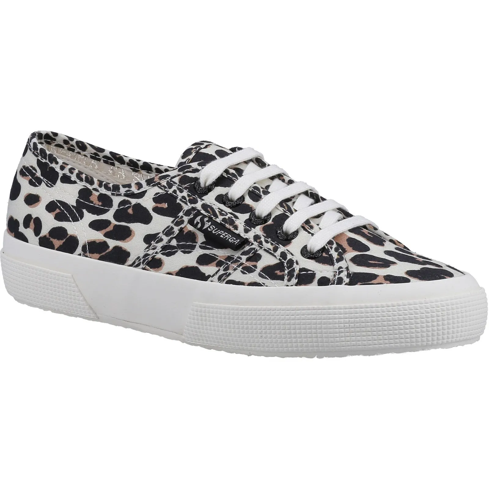 Superga Womens 2750 Light Leopard Trainers - Beige