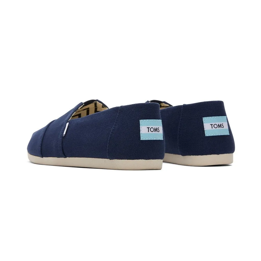 TOMS Espadrille Alpargata Men -Navy Recycled Cotton Canvas